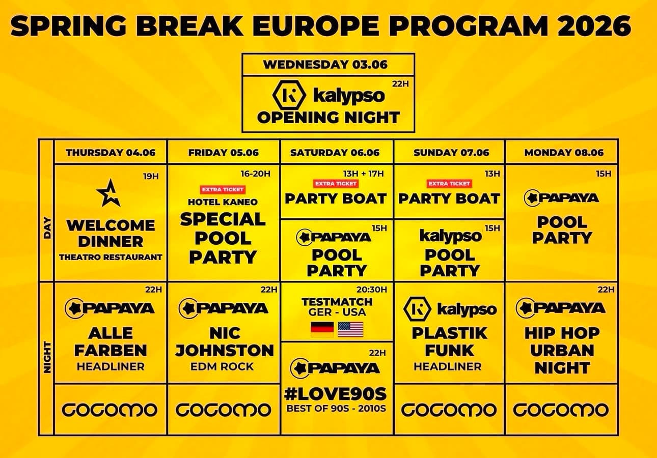 Spring Break Europe 2026: El hotspot de fiesta en Zrće Beach